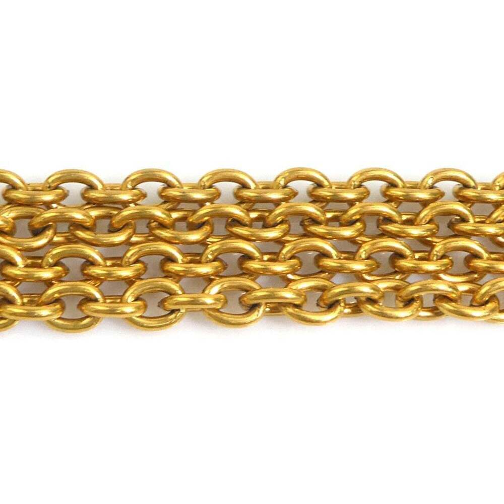 CHANEL Gold Logo Necklace - Picture 5 of 10